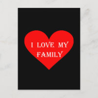 Corazón que amo a mi familia