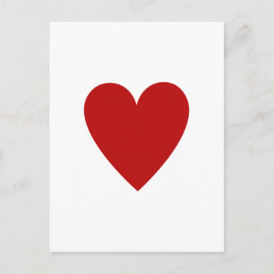 Postal Corazón rojo