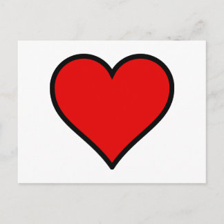 Postal Corazón Rojo