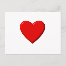 Postal Corazón rojo