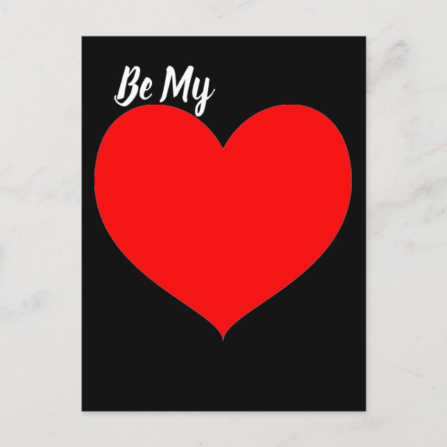 Postal Corazón Rojo (Anverso)