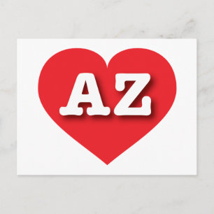 Postal Corazón Rojo de Arizona - Amo AZ