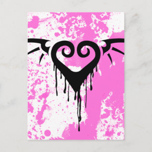 Postal corazón romántico