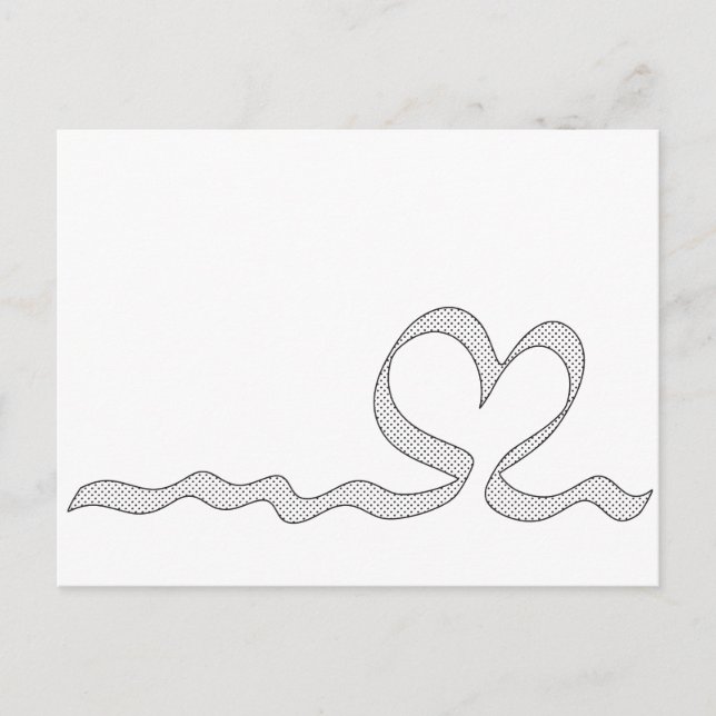 Postal Corazón Romántico (Anverso)