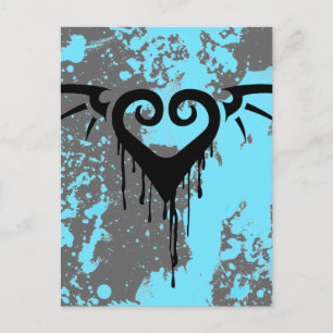 Postal corazón romántico