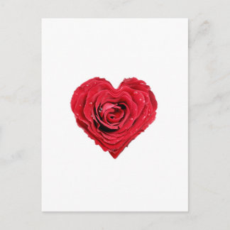 Postal Corazón Rosa