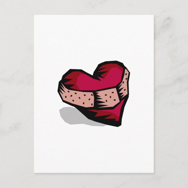 Postal Corazón (roto) (Anverso)