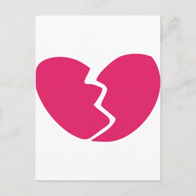 Postal Corazón roto (Anverso)