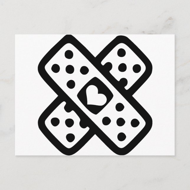 Postal Corazón roto - Amor (Anverso)