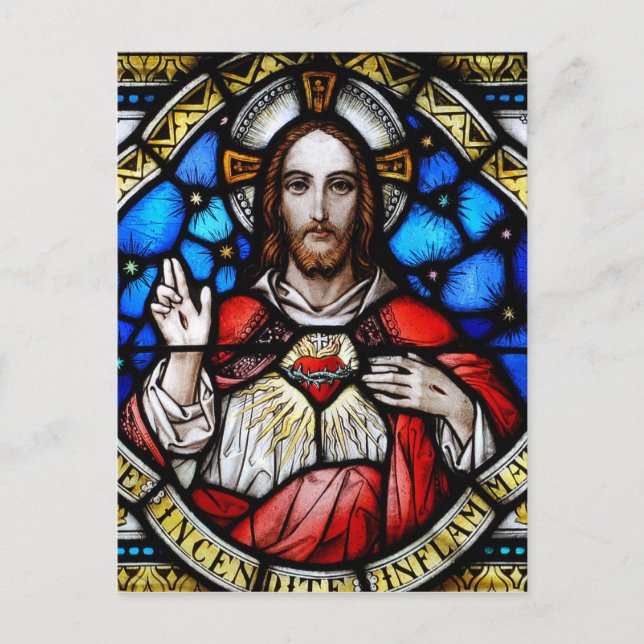 POSTAL CORAZÓN SAGRADO DE JESÚS (Anverso)