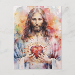 Postal Corazón sagrado de Jesús