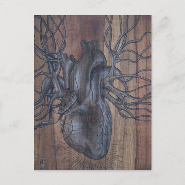 Postal Corazón sangrante (Anverso)