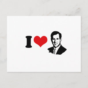 POSTAL CORAZÓN SANTORUM 2012