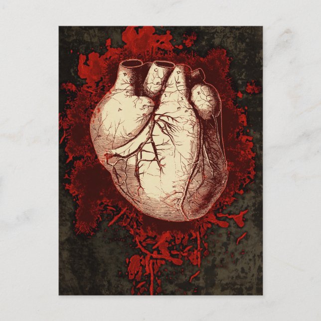 Postal Corazón y patter (Anverso)