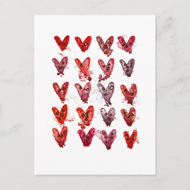 Postal Corazones (Anverso)