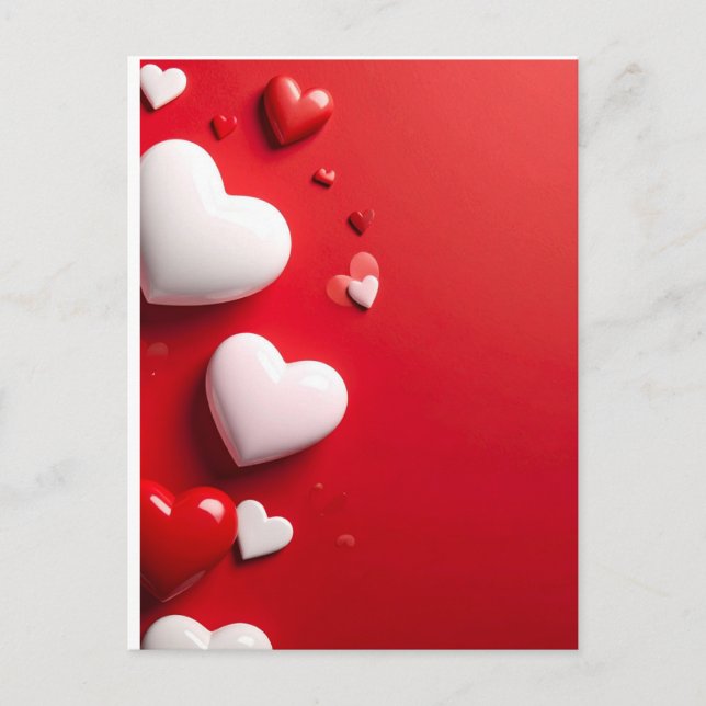 Postal corazones (Anverso)
