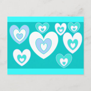 Postal Corazones Brillantes