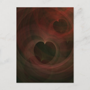 Postal Corazones Brillantes