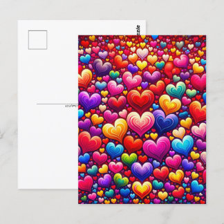 Postal Corazones coloridos, posttravesía