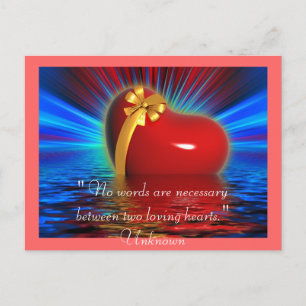 Postal Corazones Danza Roja Paz Fiesta destino