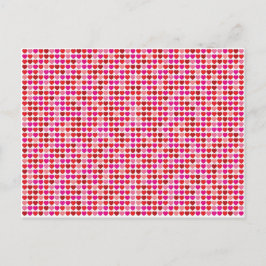 Postal Corazones de amor