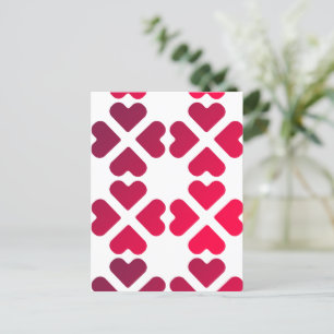 Postal corazones de amor