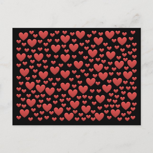 Postal Corazones de amor BonBon Rainbow (Anverso)