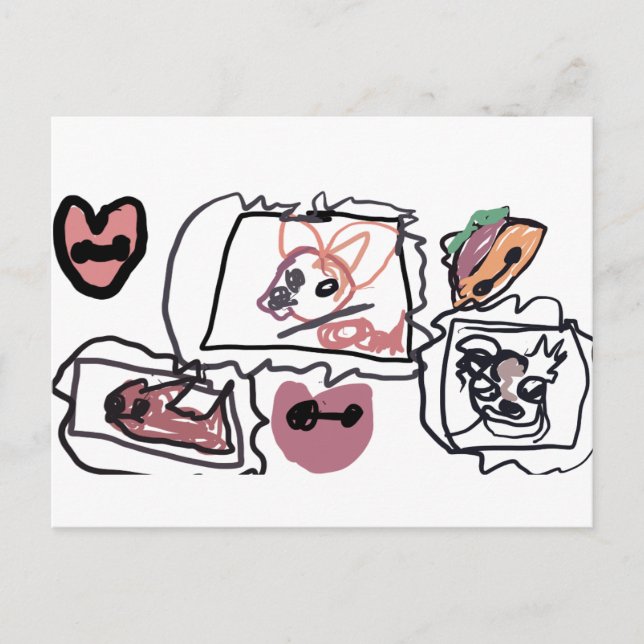 Postal corazones de Chihuahua  (Anverso)