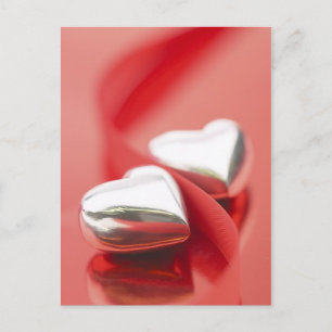 Postal Corazones de cinta