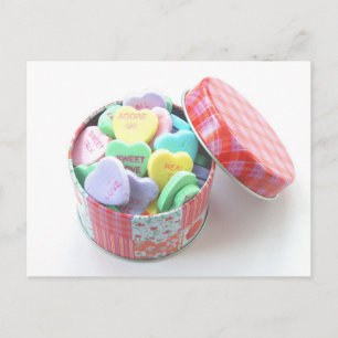 Postal Corazones de conversación