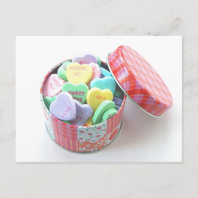 Postal Corazones de conversación (Anverso)