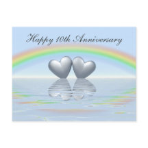 Corazones de hojalata del 10º aniversario