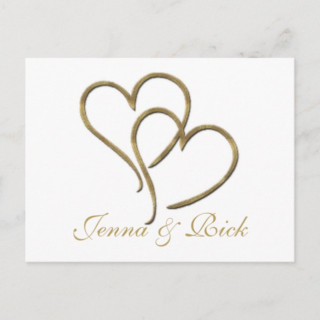 Postal Corazones de oro (Anverso)
