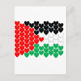 Postal corazones de Palestina