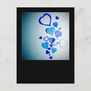 Postal Corazones de papel 2