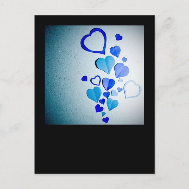 Postal Corazones de papel 2 (Anverso)