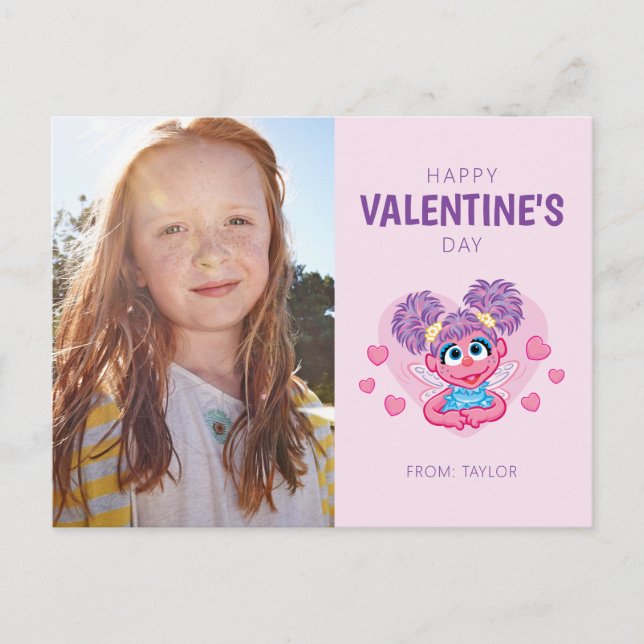 Postal Corazones de San Valentín de Abby Cadabby Gráfico (Anverso)