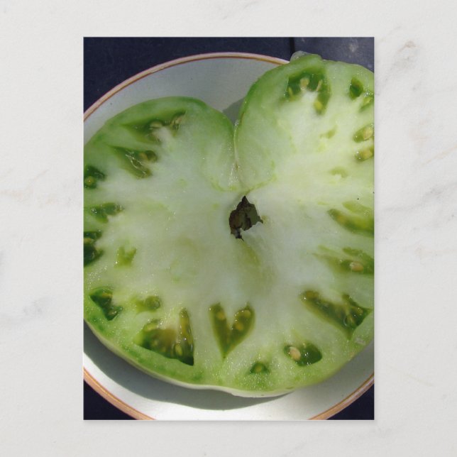 Postal Corazones de tomate (Anverso)