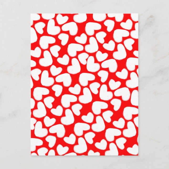 Postal Corazones dibujados 2014 (Anverso)