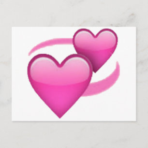 Postal Corazones giratorios - Emoji