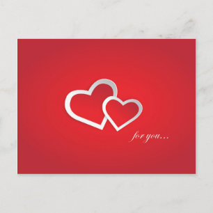 Postal Corazones hermosos con texto para los amantes