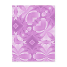 Corazones morados y diamantes