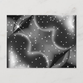 Postal Corazones negros brillantes
