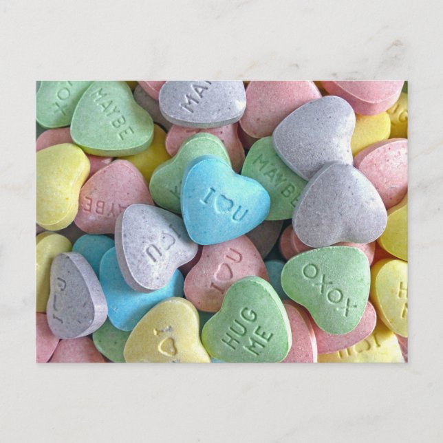 Postal Corazones para tu Dulce Corazón (Anverso)