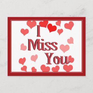 Postal Corazones Pequeños - Te extraño