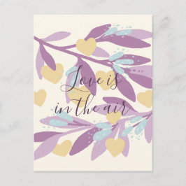 Postal Corazones Ramas El día de San Valentín Flores Amor