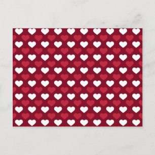 Postal Corazones rojos
