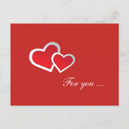 Postal Corazones rojos para ti... Personalizar