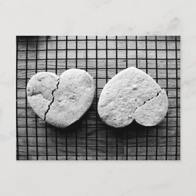 Postal Corazones rotos (Anverso)