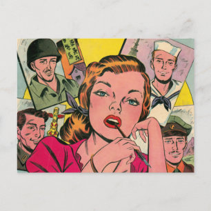 Postal Corazones solitarios